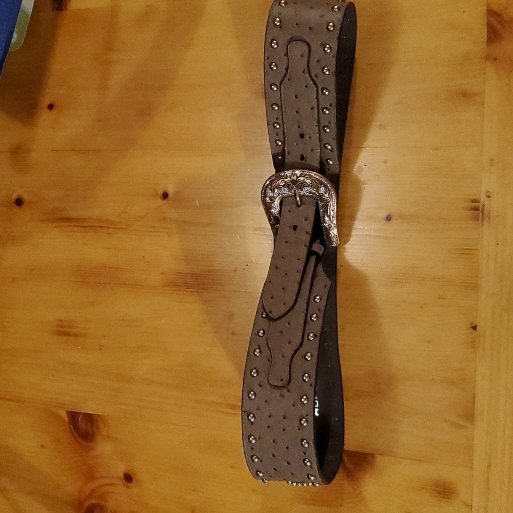 Wide Roper Ostrich Belt XXL